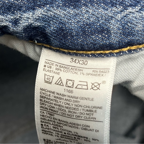 Old Navy relaxed slim taper jeans 34x30 - Picture 3 of 12